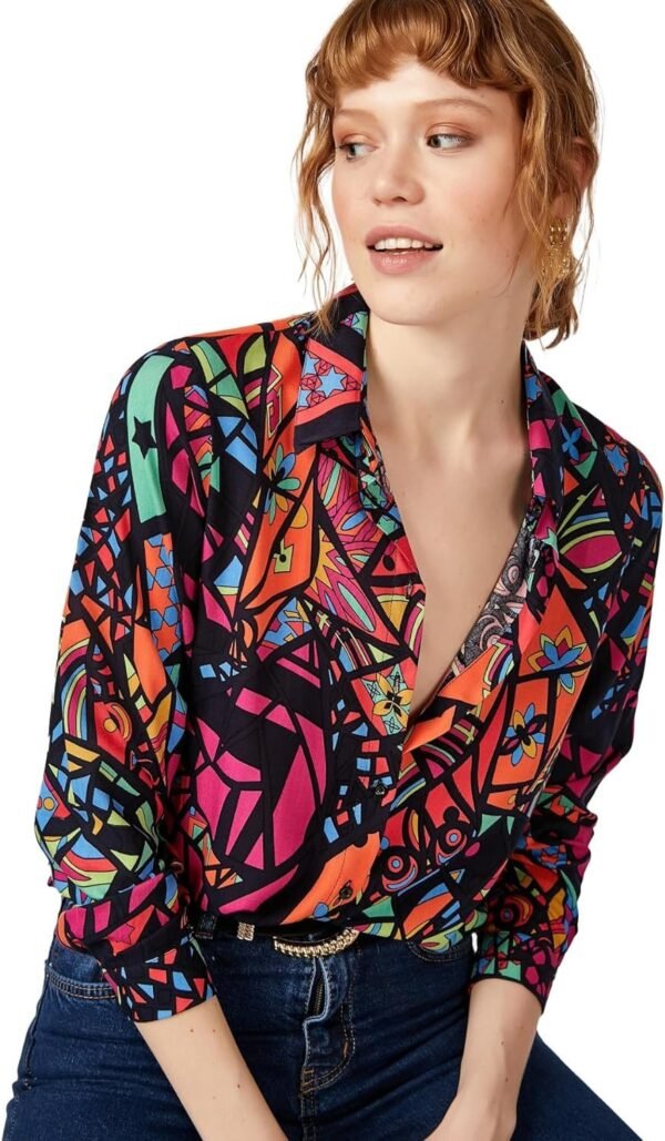 81f2WWH-8UL._AC_SL1500.jpg Blouses for Women Fashion, Casual Long Sleeve Button Down Shirts Tops, XS-3XL