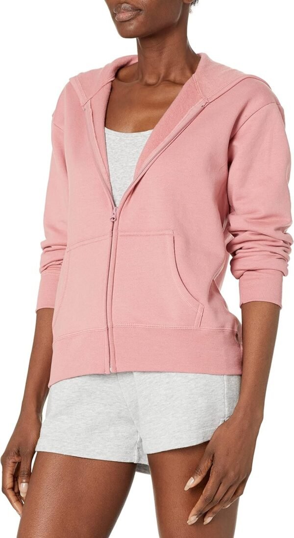 Women's Full-Zip Fleece Hoodie, Zip-Up Hooded Sweatshirt For Women