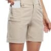 Women's Hiking Cargo Shorts Stretch Golf Active Shorts Outdoor Summer Shorts with Pockets Water Resistant