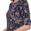 Women's Floral Jersey Short Puff Sleeve Dress