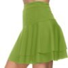 Stretchy Flared Ruffle Layered Mini Skater Skirts for Women