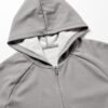 Women's Hoodie, Polyester Heathered Zip-up Hoodie, Sports
