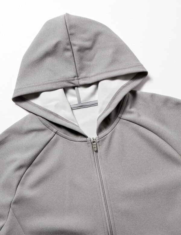 Women's Hoodie, Polyester Heathered Zip-up Hoodie, Sports